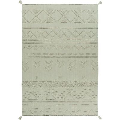 Tapis Tribal en Coton Vert Olive Lorena Canals - Chambre d'Enfant - Publicité Tapis Tribal en Coton Vert Olive Lorena Canals - Chambre d'Enfant - Publicité