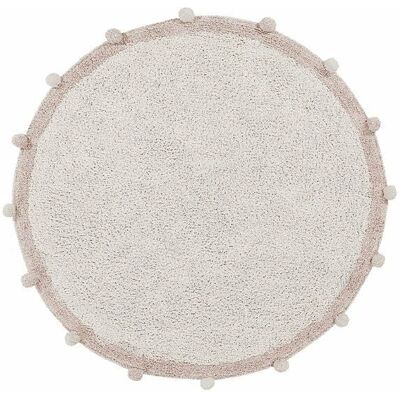 Tapis rond en coton naturel rose Lorena Canals - Espace enfant - Publicité Tapis rond en coton naturel rose Lorena Canals - Espace enfant - Publicité