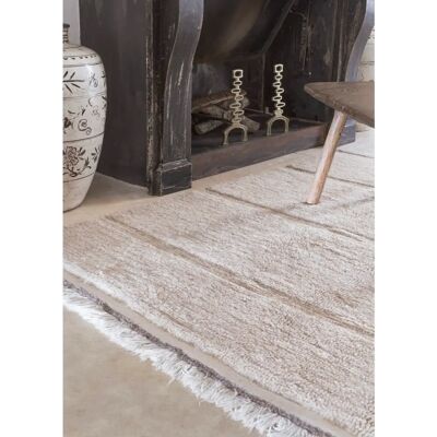 Tapis en Laine Blanc Lorena Canals - 80x230 cm - Publicité Tapis en Laine Blanc Lorena Canals - 80x230 cm - Publicité