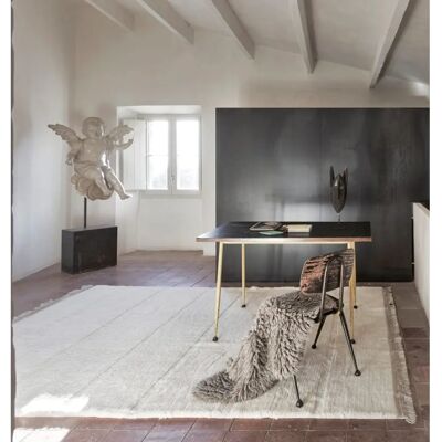 Lorena Canals Tapis en Laine Fait Main - Pile Court, Lignes Naturelles, Lavable en Machine - Tapis - Publicité Lorena Canals Tapis en Laine Fait Main - Pile Court, Lignes Naturelles, Lavable en Machine - Tapis - Publicité