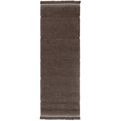 Tapis Woolable Lorena Canals Steppe - Mouton Marron - 80x230cm - Tapis - Publicité Tapis Woolable Lorena Canals Steppe - Mouton Marron - 80x230cm - Tapis - Publicité