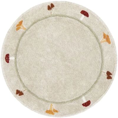 Lorena Canals - Tapis Chanterelle - 140cm - Fait main, Coton, Écologique Lorena Canals - Tapis Chanterelle - 140cm - Fait main, Coton, Écologique