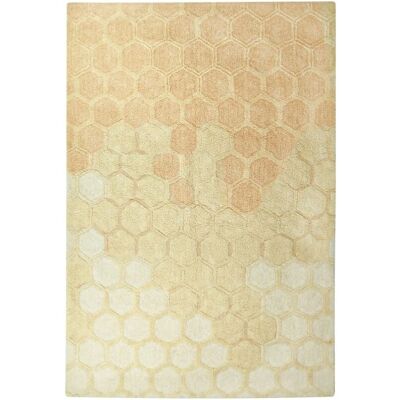Tapis Honey en forme d'hexagone de Lorena Canals - Coton, Fait main, 140x200cm Tapis Honey en forme d'hexagone de Lorena Canals - Coton, Fait main, 140x200cm