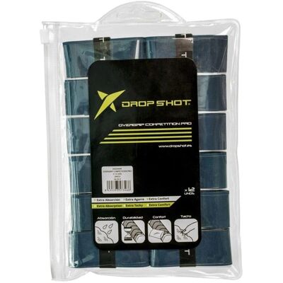 Drop Shot Overgrip for Padel Rackets - 12 Units Black Drop Shot Overgrip for Padel Rackets - 12 Units Black