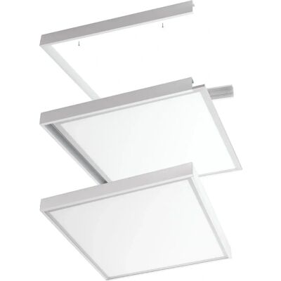 GREENICE Cornice in Alluminio per Montaggio Superficiale Pannello LED 60x60cm GREENICE Cornice in Alluminio per Montaggio Superficiale Pannello LED 60x60cm