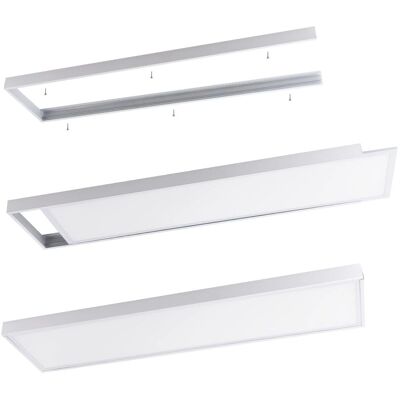 GREENICE Aluminium Oberflächenmontage Rahmen für 120x30cm LED Panel GREENICE Aluminium Oberflächenmontage Rahmen für 120x30cm LED Panel