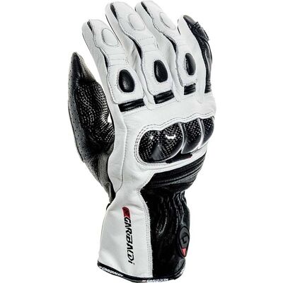 Guanti Garibaldi Scream Bianco-Nero per Moto Guanti Garibaldi Scream Bianco-Nero per Moto