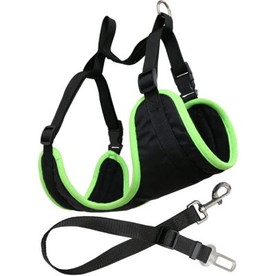 YATEK Harnais de Voiture pour Chiens - Ceinture de Sécurité Réglable - Publicité YATEK Harnais de Voiture pour Chiens - Ceinture de Sécurité Réglable - Publicité
