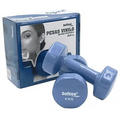 Mancuernas Softee 24401.028 Azul 4 Kg - Equipo de Fitness Mancuernas Softee 24401.028 Azul 4 Kg - Equipo de Fitness