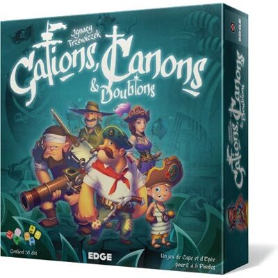 Asmodee Edge Entertainment Galions, Canons & Doublons - Jeu de Pirates - Publicité Asmodee Edge Entertainment Galions, Canons & Doublons - Jeu de Pirates - Publicité