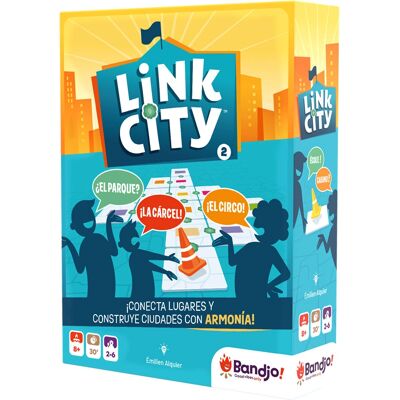 Asmodee Link City - Juego de mesa de estrategia de 30 min Asmodee Link City - Juego de mesa de estrategia de 30 min