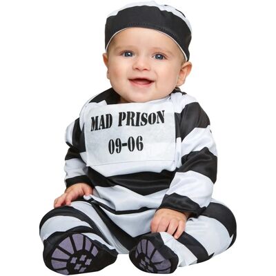 Costume de prisonnier blanc et noir pour bébé - 2 pièces - My Other Me - Publicité Costume de prisonnier blanc et noir pour bébé - 2 pièces - My Other Me - Publicité