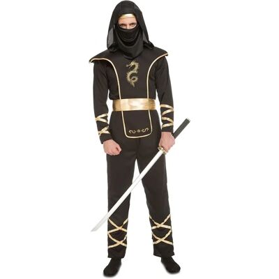 My Other Me Kostüm für Erwachsene - 4-teilig schwarzer Ninja My Other Me Kostüm für Erwachsene - 4-teilig schwarzer Ninja