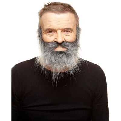 Moustache Grigia My Other Me - Barba Falsa Moustache Grigia My Other Me - Barba Falsa