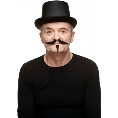 Moustache My Other Me Nero - Accessorio per feste - S Moustache My Other Me Nero - Accessorio per feste - S