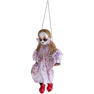 Decoraciones de Halloween My Other Me 85 X 33 X 20 cm - Muñeca colgante con sonido, luces, figuras en movimiento Decoraciones de Halloween My Other Me 85 X 33 X 20 cm - Muñeca colgante con sonido, luces, figuras en movimiento
