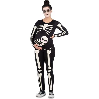 Fantasia de Esqueleto para Adultos My Other Me - Mulheres Grávidas Preto/Branco M Fantasia de Esqueleto para Adultos My Other Me - Mulheres Grávidas Preto/Branco M