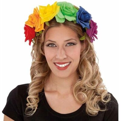 My Other Me Flowers Rainbow Headband - Headband My Other Me Flowers Rainbow Headband - Headband