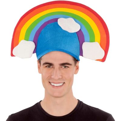 Chapeau Arc-en-ciel Unisexe Taille Unique - Accessoire de Fête - Publicité Chapeau Arc-en-ciel Unisexe Taille Unique - Accessoire de Fête - Publicité