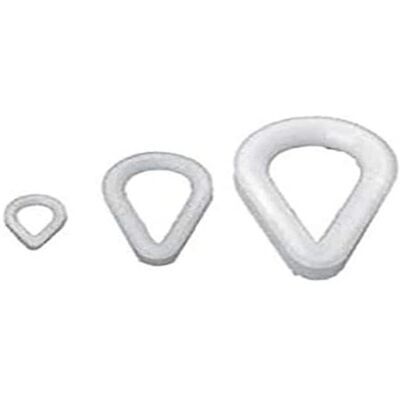 Nylon knijpkralen wit 14 mm - Kralen Nylon knijpkralen wit 14 mm - Kralen