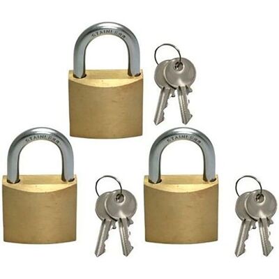 Serrure Marine Goldenship 3 Unités - 30 mm Serrure Marine Goldenship 3 Unités - 30 mm