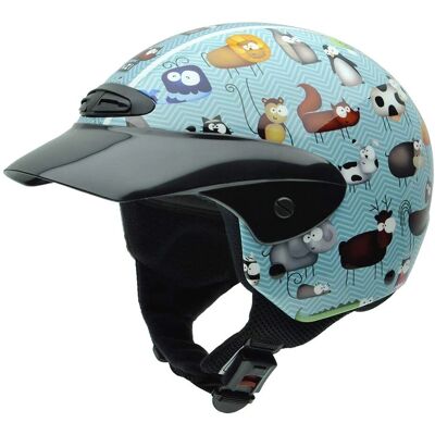 NZI Single Jr Animals 050272G711 - Casco de moto NZI Single Jr Animals 050272G711 - Casco de moto