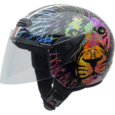 Casque NZI Helix Ii Jr Graphiques Visor Lion Brillant - casque - Publicité Casque NZI Helix Ii Jr Graphiques Visor Lion Brillant - casque - Publicité