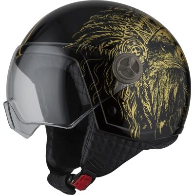 Casco moto Nzi Zeta 2 Boss Gold - Leggero, Compatto, Omologato UNECE R.22.05 Casco moto Nzi Zeta 2 Boss Gold - Leggero, Compatto, Omologato UNECE R.22.05