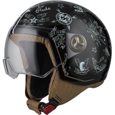 Casco Nzi Minijet Zeta 2 Brillo Casco - Casco Casco Nzi Minijet Zeta 2 Brillo Casco - Casco