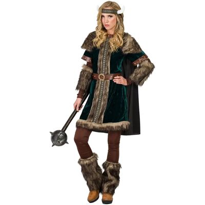 Fantasia de Viking para mulher - M/L Fantasia de Viking para mulher - M/L