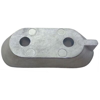 Anode en zinc argentée 100 x 135 mm - Recmar Anode en zinc argentée 100 x 135 mm - Recmar