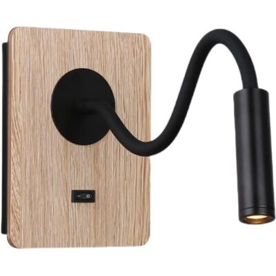 Lámpara de Pared LED Barcelona London - Luz de Lectura Flexible - 3W - Negro Lámpara de Pared LED Barcelona London - Luz de Lectura Flexible - 3W - Negro