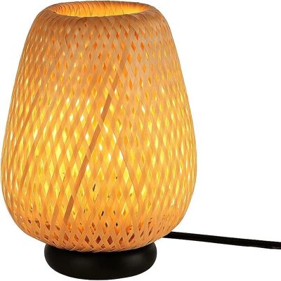 BARCELONA LED Modell: carl - Rattan-Tischlampe BARCELONA LED Modell: carl - Rattan-Tischlampe
