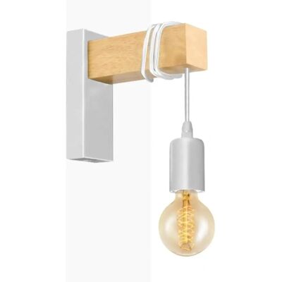 Eglo Townshend - Applique Murale en Bois Rustique E27 pour Intérieur Eglo Townshend - Applique Murale en Bois Rustique E27 pour Intérieur