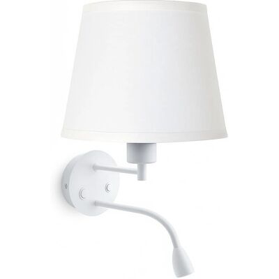 Barcelona LED Applique da Parete 'pair' Bianco - Faretto LED Lettura Barcelona LED Applique da Parete 'pair' Bianco - Faretto LED Lettura