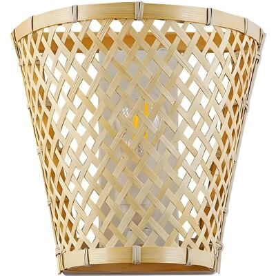 Lampa ścienna LED BARCELONA - Rattan naturalny - Nowoczesny design - E27 - 40W - Wewnątrz Lampa ścienna LED BARCELONA - Rattan naturalny - Nowoczesny design - E27 - 40W - Wewnątrz