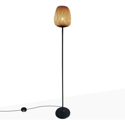 Barcelona LED - Stehlampe mit Rattanschirm - Inneneinrichtung Barcelona LED - Stehlampe mit Rattanschirm - Inneneinrichtung