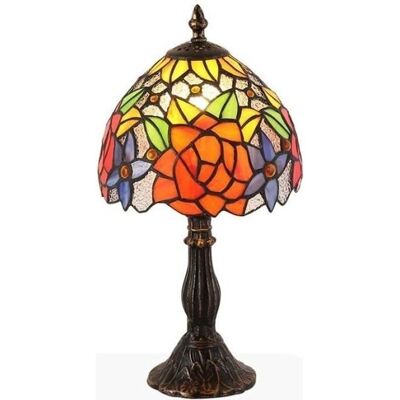 Barcelona LED - Lampe de Table en Mosaïque de Verre Tiffany - Style Art Nouveau Barcelona LED - Lampe de Table en Mosaïque de Verre Tiffany - Style Art Nouveau