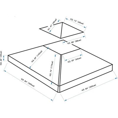 Outsunny Repuesto de Techo 3x3m - Cobertura para Jardín Outsunny Repuesto de Techo 3x3m - Cobertura para Jardín