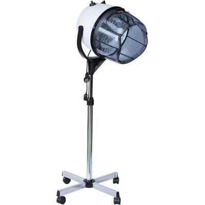 Homcom 1180W Haardroger met Kap en Drievoet - Professioneel Salongebruik Homcom 1180W Haardroger met Kap en Drievoet - Professioneel Salongebruik
