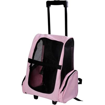 Transport pour Animaux PawHut 2 en 1 Rose - Publicité Transport pour Animaux PawHut 2 en 1 Rose - Publicité
