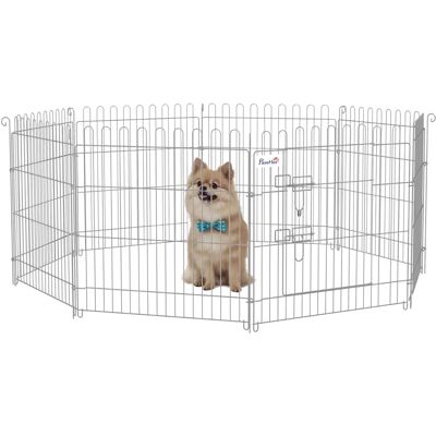 PawHut Corral para Mascotas - Valla de 8 paneles de Acero para Perros y Animales PawHut Corral para Mascotas - Valla de 8 paneles de Acero para Perros y Animales