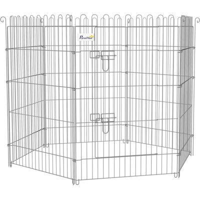 PawHut Parque para Mascotas - Valla de 8 Paneles de Acero para Pequeñas Mascotas PawHut Parque para Mascotas - Valla de 8 Paneles de Acero para Pequeñas Mascotas