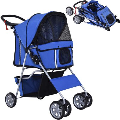 PawHut Carrito para Mascotas - Plegable, Resistente a UV, Ventilación con Malla - Mascotas Pequeñas PawHut Carrito para Mascotas - Plegable, Resistente a UV, Ventilación con Malla - Mascotas Pequeñas