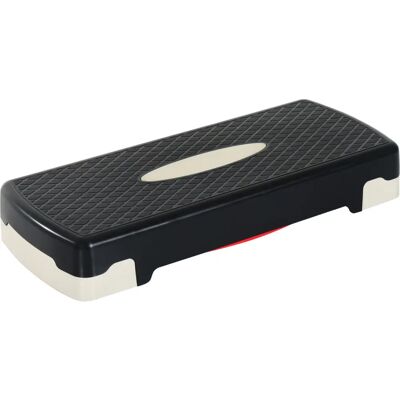 Homcom A90-076RD Plateforme de Step Aerobique Réglable - Noir - Publicité Homcom A90-076RD Plateforme de Step Aerobique Réglable - Noir - Publicité