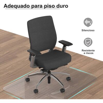 Homcom Alfombra Protectora para Silla - 90x120cm Transparente Homcom Alfombra Protectora para Silla - 90x120cm Transparente