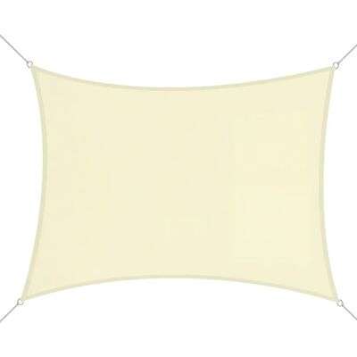 Toldo de sombra rectangular beige 3x4m UV protección impermeable Outsunny Toldo de sombra rectangular beige 3x4m UV protección impermeable Outsunny