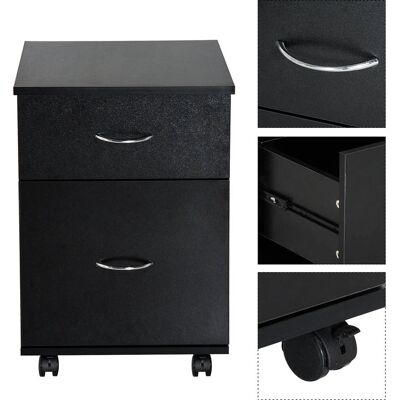 Archivador Homcom - Negro 41x39x58cm Archivador Homcom - Negro 41x39x58cm