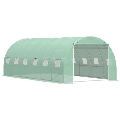 Invernadero Outsunny - Túnel 6x3x2 m con 12 ventanas y puerta - Cultivo en jardín Invernadero Outsunny - Túnel 6x3x2 m con 12 ventanas y puerta - Cultivo en jardín