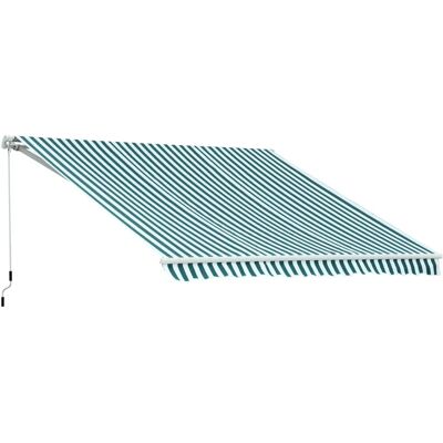 Toldo Retráctil de Aluminio Outsunny - 295x250cm - Verde Toldo Retráctil de Aluminio Outsunny - 295x250cm - Verde